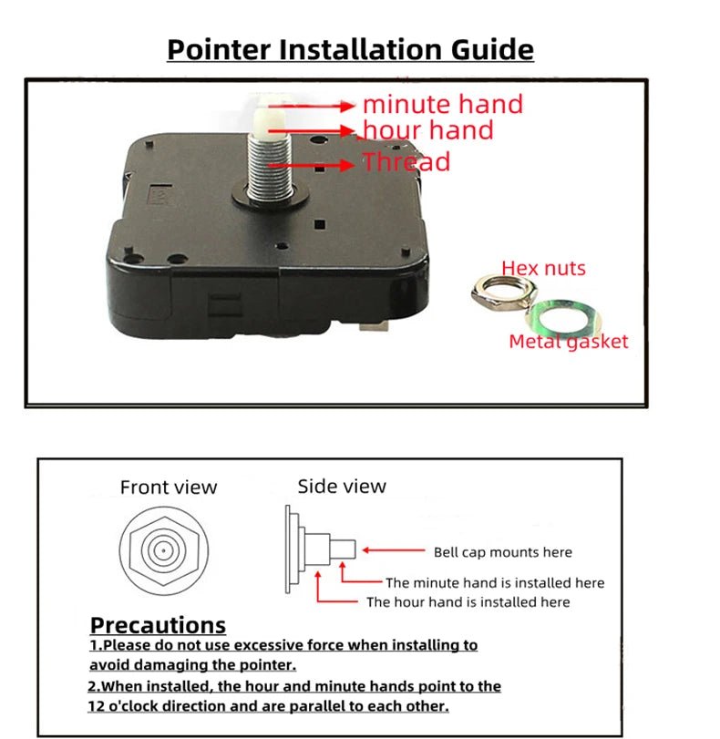 Nordic Large Wall Clock Modern Round Metal Silent Wall Decor Watch Indoor Kitchen Living Room Home Office Decoration Wall Clocks - Namma Angadi