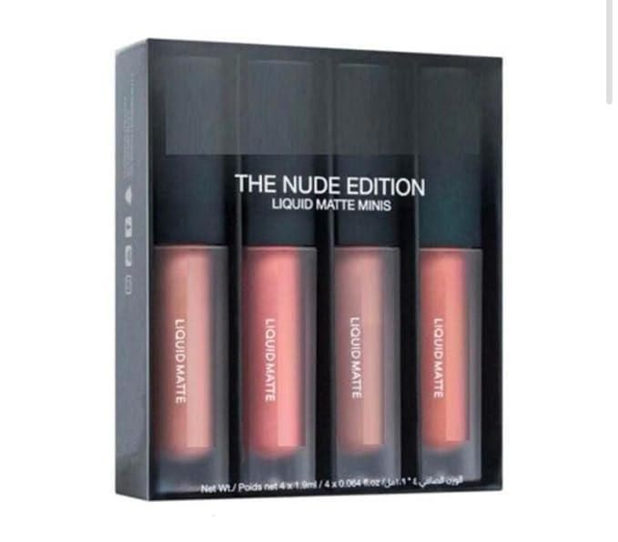 Nude Red Edition Different Shades Liquid Lipstick Set of 4 (16ml) - Namma Angadi