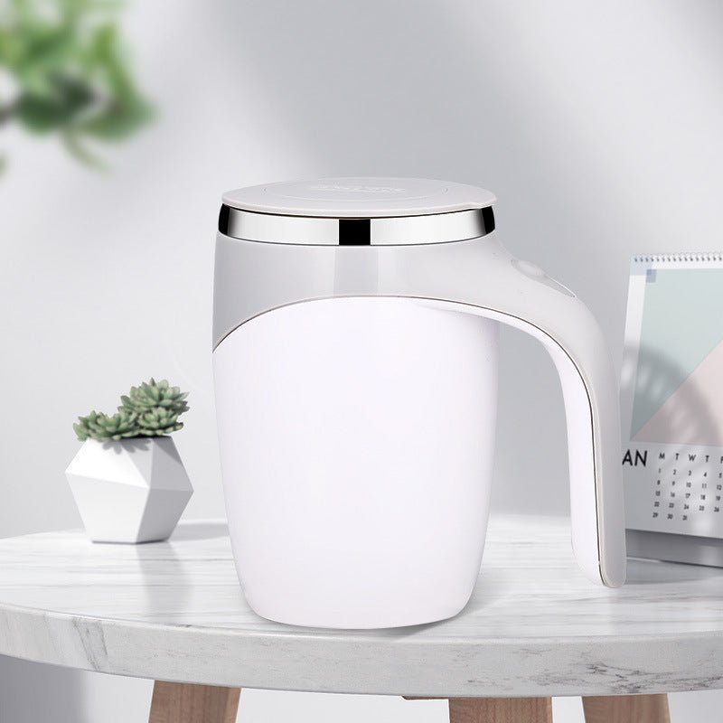Rechargeable Model Automatic Stirring Cup Coffee Cup High Value Electric Stirring Cup Lazy Milkshake Rotating Magnetic Water Cup - Namma Angadi