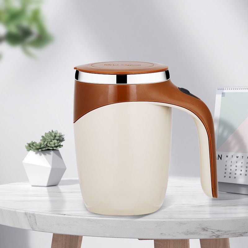 Rechargeable Model Automatic Stirring Cup Coffee Cup High Value Electric Stirring Cup Lazy Milkshake Rotating Magnetic Water Cup - Namma Angadi