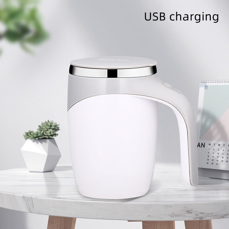 Rechargeable Model Automatic Stirring Cup Coffee Cup High Value Electric Stirring Cup Lazy Milkshake Rotating Magnetic Water Cup - Namma Angadi