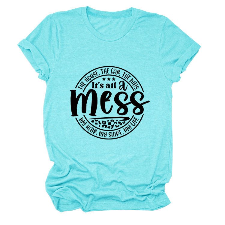 Round Neck T-shirt The House Car The Kids Top - Namma Angadi