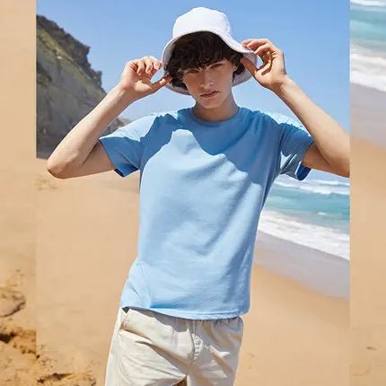 Semir Summer Cotton T Shirts Men 2024 Simple O Neck Stretch Solid New Tops Clothing Casual Tshirt Man Streetwear Cool Tee Shirts - Namma Angadi