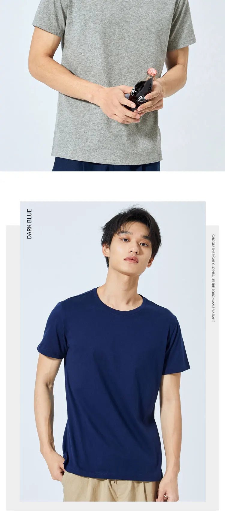 Semir Summer Cotton T Shirts Men 2024 Simple O Neck Stretch Solid New Tops Clothing Casual Tshirt Man Streetwear Cool Tee Shirts - Namma Angadi