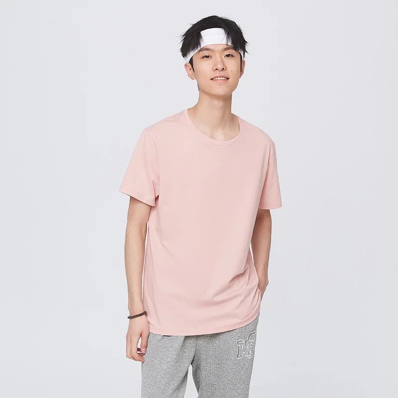 Semir Summer Cotton T Shirts Men 2024 Simple O Neck Stretch Solid New Tops Clothing Casual Tshirt Man Streetwear Cool Tee Shirts - Namma Angadi