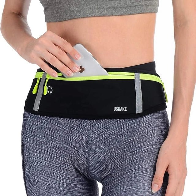 Slim Running Belt, Workout Fanny Pack for Men Women, Exercise Waist Pack for Apple iPhone Holder - Namma Angadi