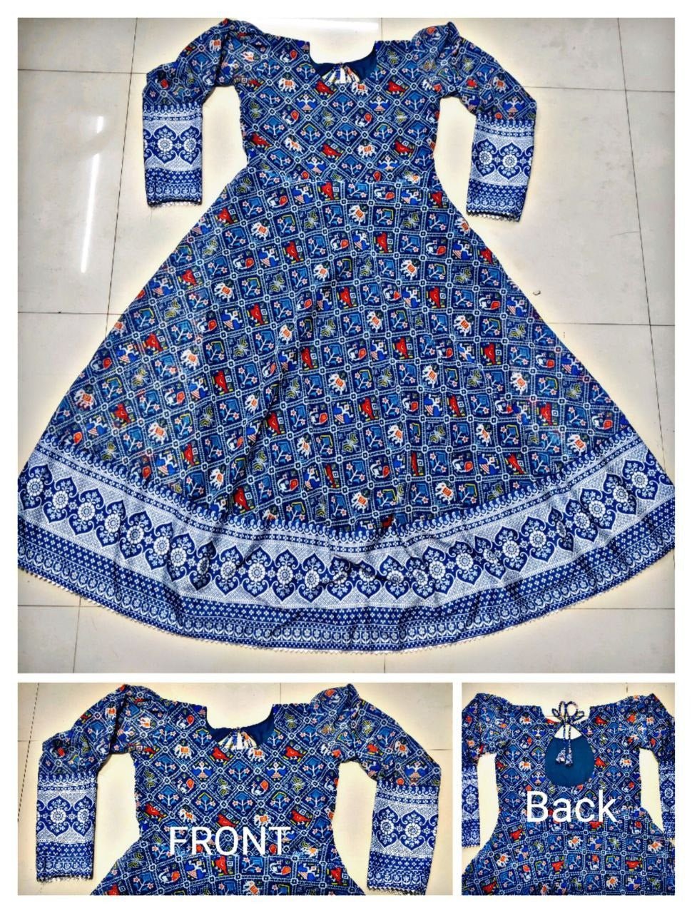 Stylish Fancy Trendy Printed Georgette Gown For Women For Party Wedding Festival Functions - Namma Angadi