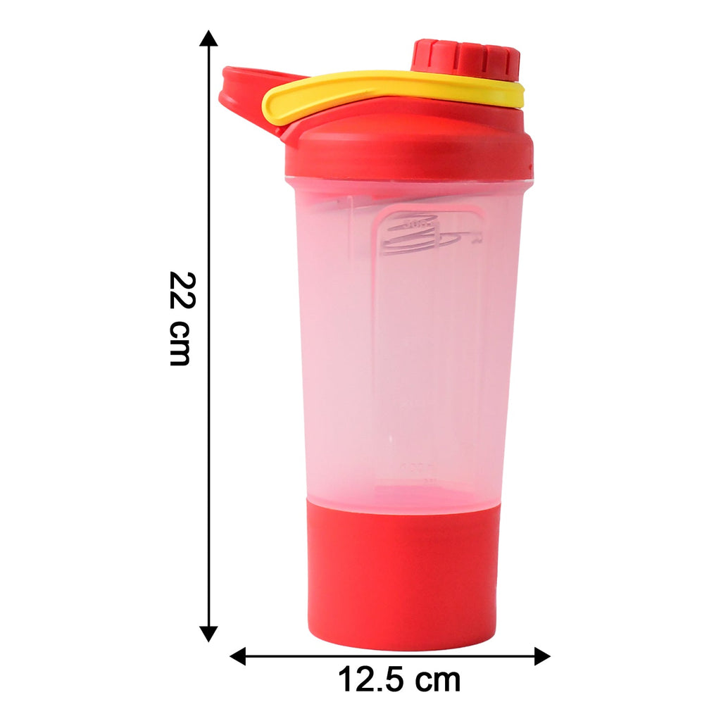 Supermom Premium Booster Gym Shaker Bottle With Mixing Ball (550ml 1 Pc) - Namma Angadi