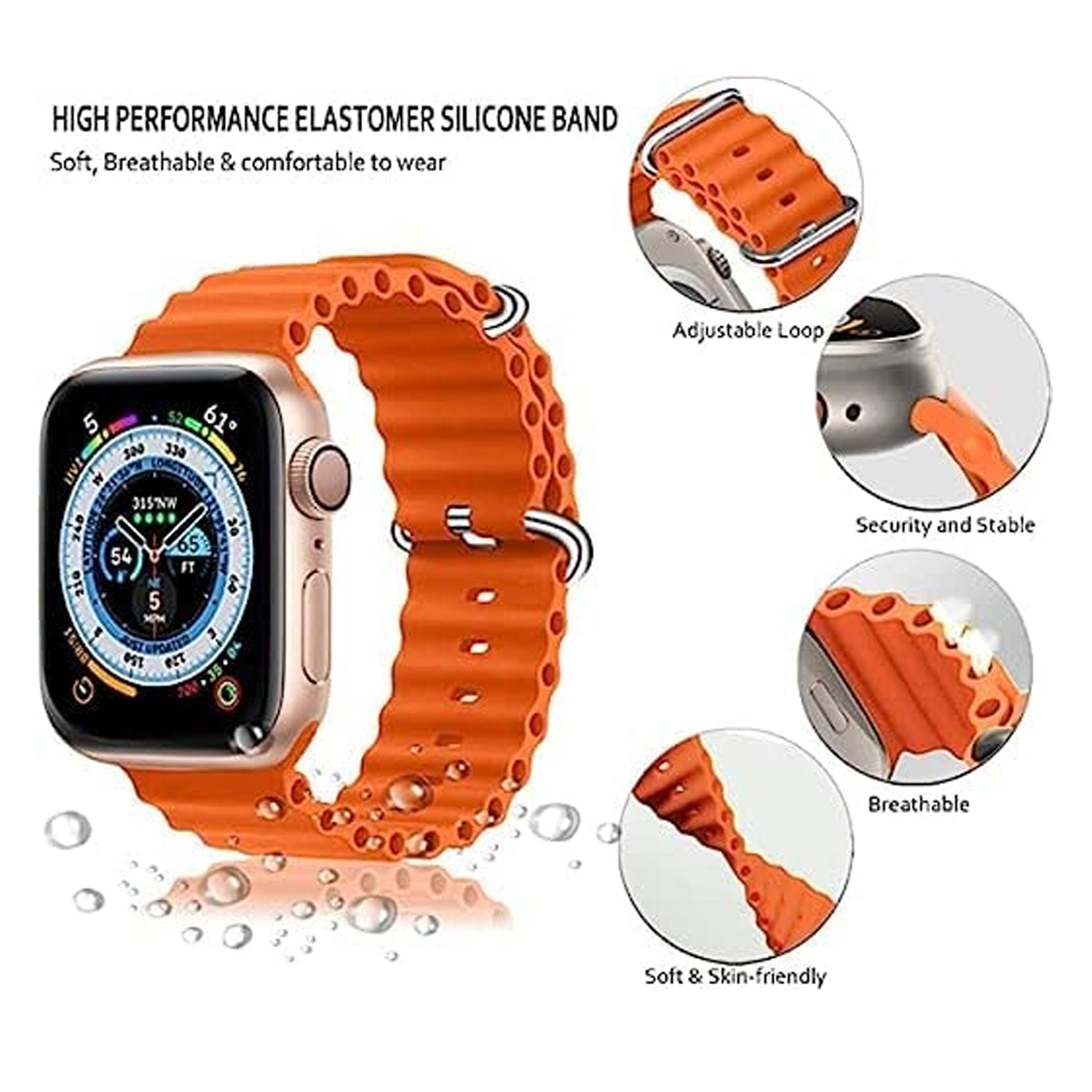 T800 Ultra Smart Watch with Beautiful Strap, Bluetooth Calling Smart Watch - Namma Angadi