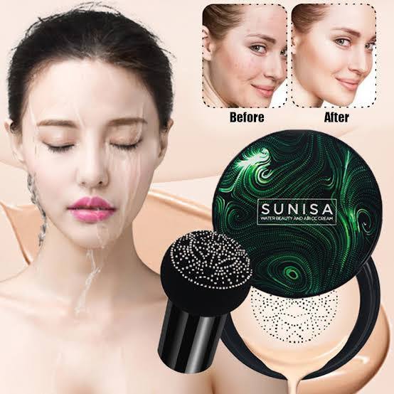 Trendy Styler sunisa Mushroom Head Make up Air Cushion BB Cream Waterproof Liquid FOUNDATION - Namma Angadi
