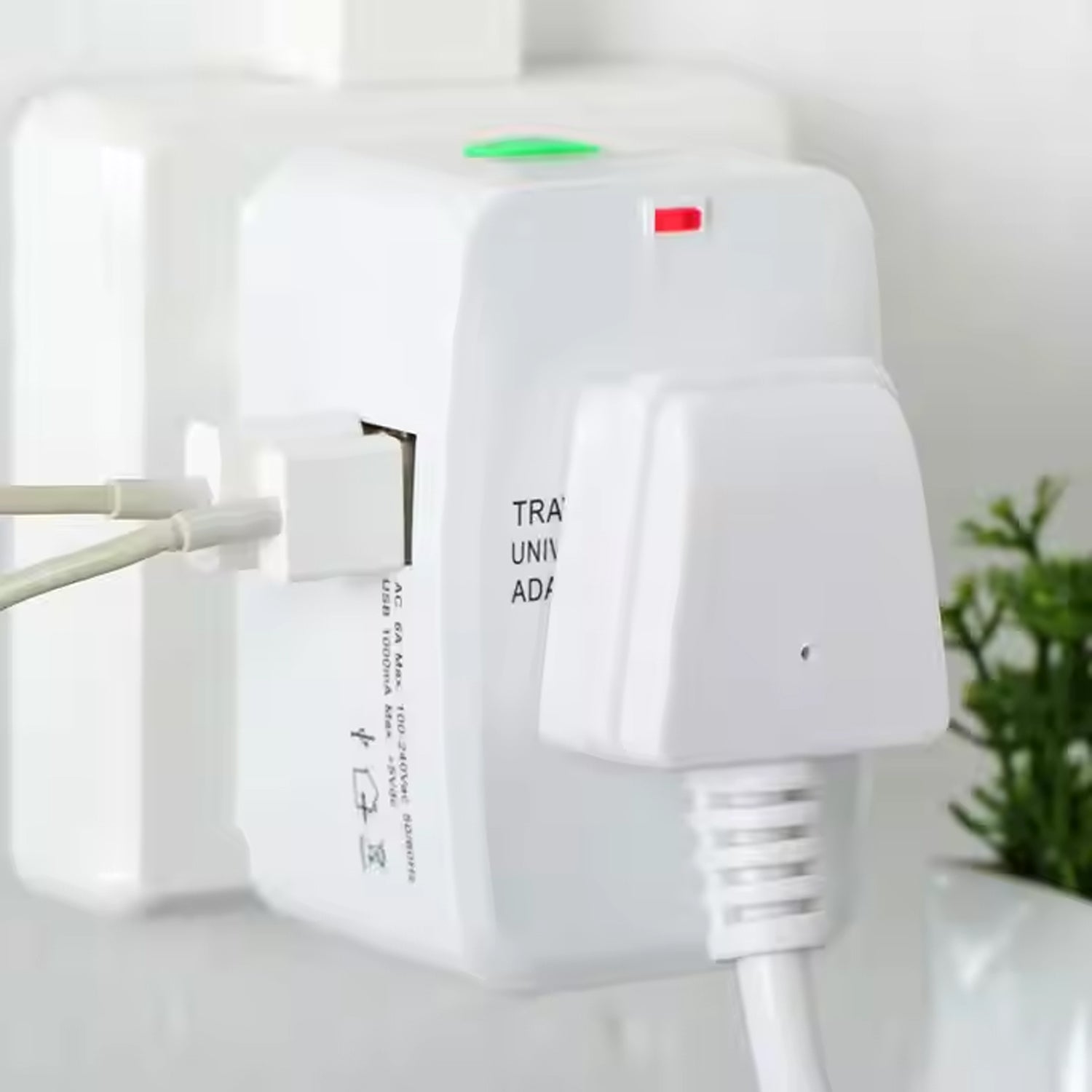 Universal Travel Adapter With Dual Usb Charger Ports - International Multipurpose - Namma Angadi