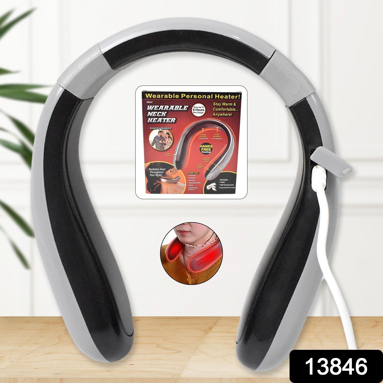 Usb Type C Rechargeable - Wearable Neck Heater (1 Pc) - Namma Angadi