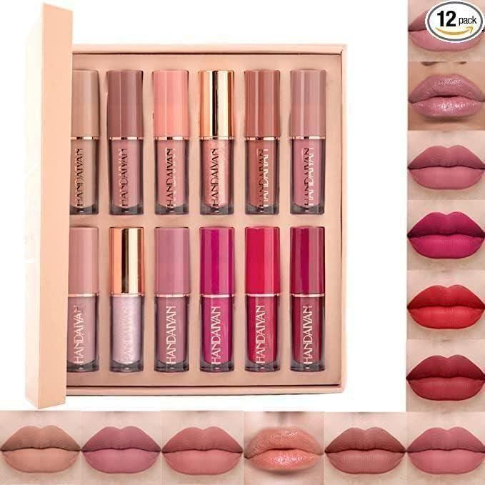Velvet Matte Liquid Lipstick Set 12Pcs - Namma Angadi
