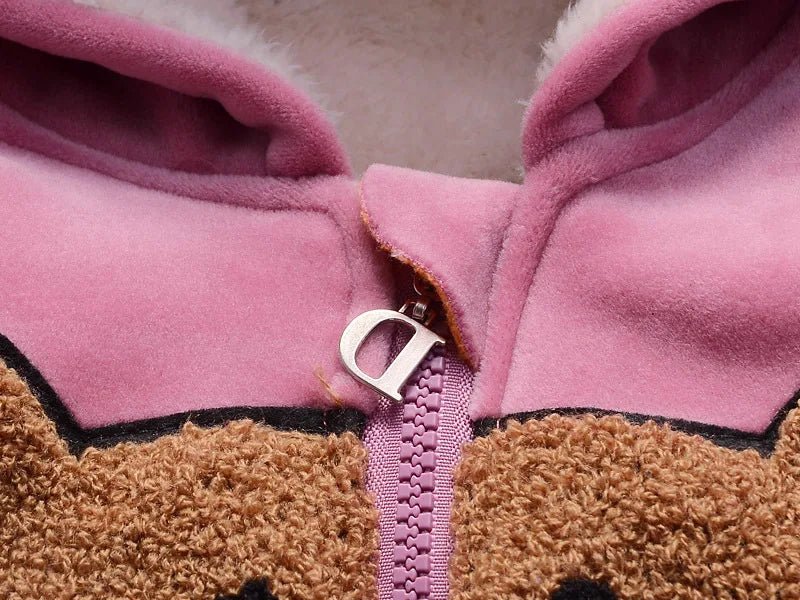 Warm Baby Girls Clothing Set Winter Thick Plush Cotton Clothing Sets For Baby Girls Hoodies And Pants Kids Suit Children Clothes - Namma Angadi