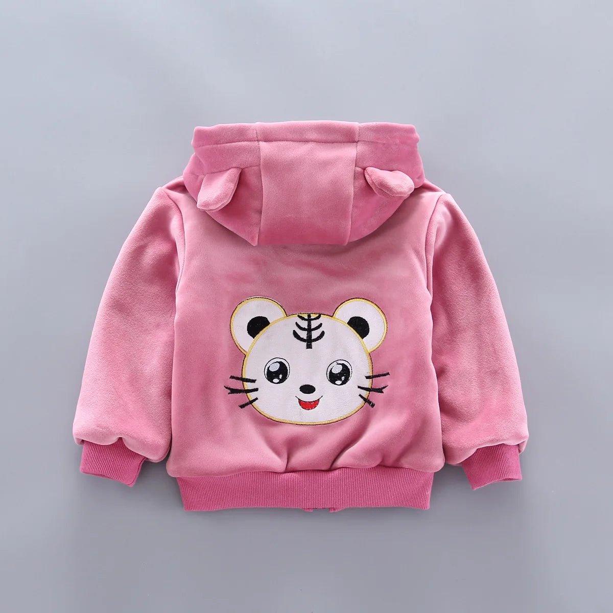 Warm Baby Girls Clothing Set Winter Thick Plush Cotton Clothing Sets For Baby Girls Hoodies And Pants Kids Suit Children Clothes - Namma Angadi