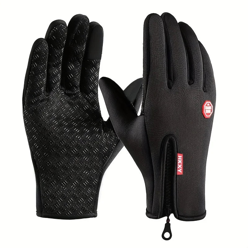 Winter Gloves For Men Women Touchscreen Warm Outdoor Cycling Driving Motorcycle Cold Gloves Windproof Non Slip Gloves - Namma Angadi