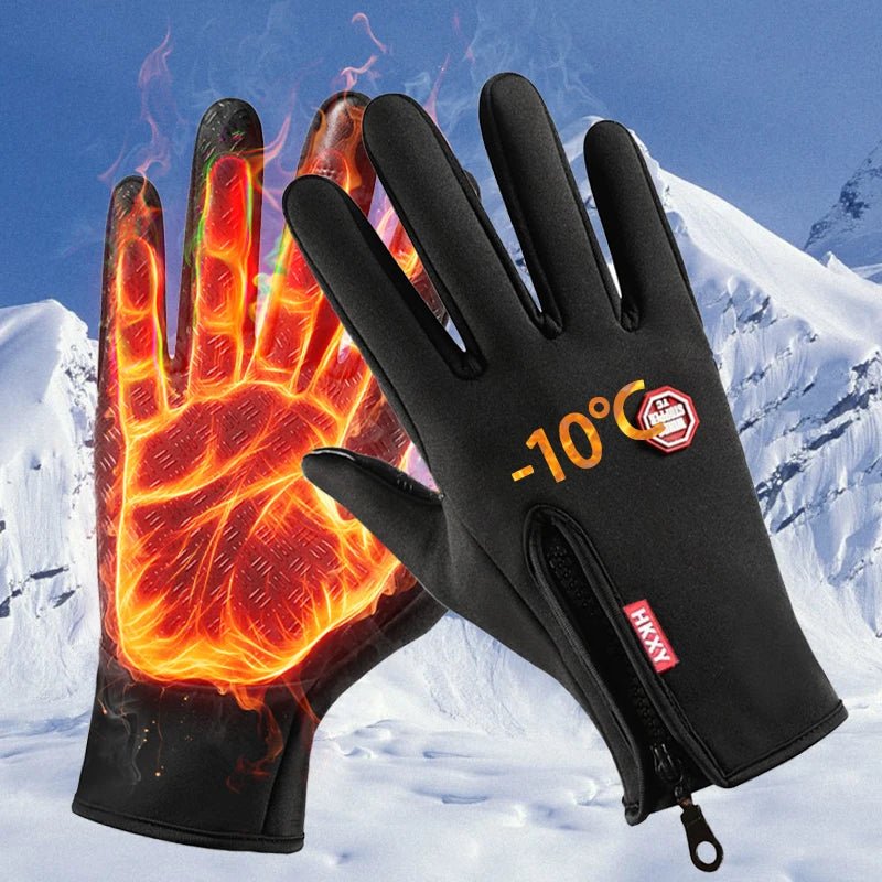 Winter Gloves For Men Women Touchscreen Warm Outdoor Cycling Driving Motorcycle Cold Gloves Windproof Non Slip Gloves - Namma Angadi