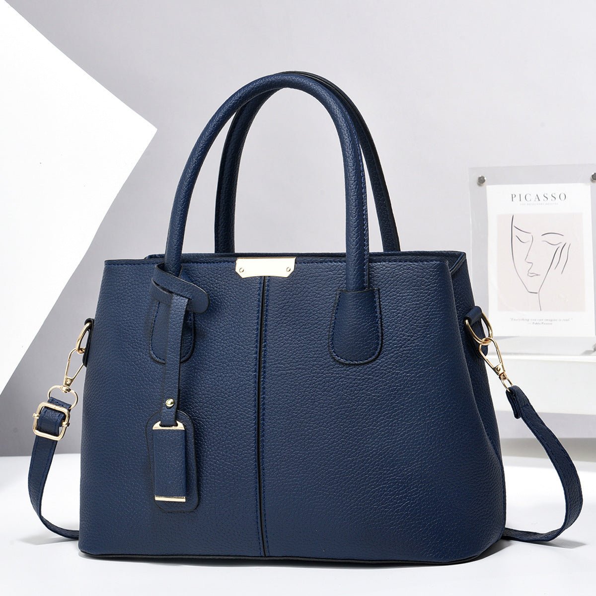 Women PU Leather Handbags Ladies Large Capacity Tote Bag Female Square Shoulder Bags New Fashion Crossbody Bags - Namma Angadi