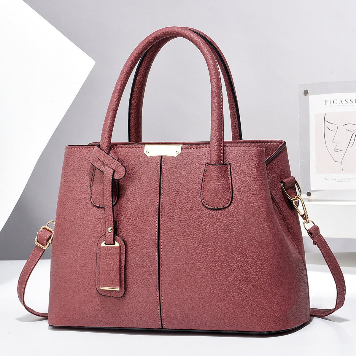 Women PU Leather Handbags Ladies Large Capacity Tote Bag Female Square Shoulder Bags New Fashion Crossbody Bags - Namma Angadi