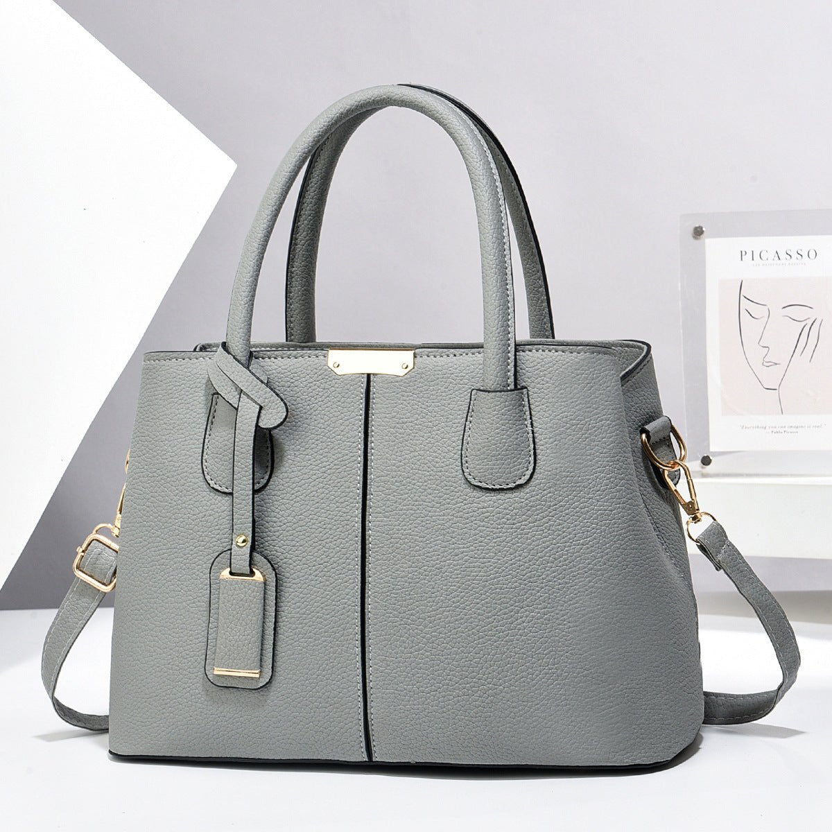 Women PU Leather Handbags Ladies Large Capacity Tote Bag Female Square Shoulder Bags New Fashion Crossbody Bags - Namma Angadi